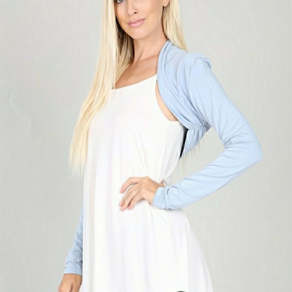 SOFT and COMFY Luxe Bolero Cover with Ruched siding - Picture 7 of 7